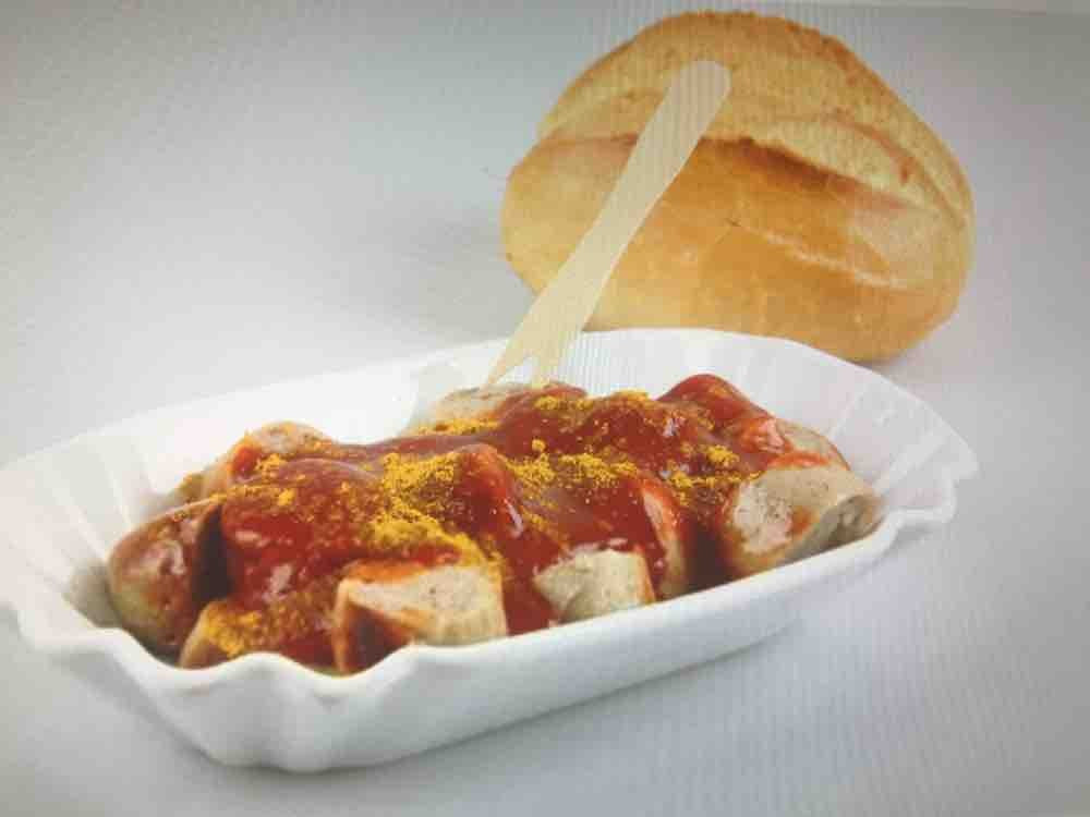 Currywurst mit Brötchen