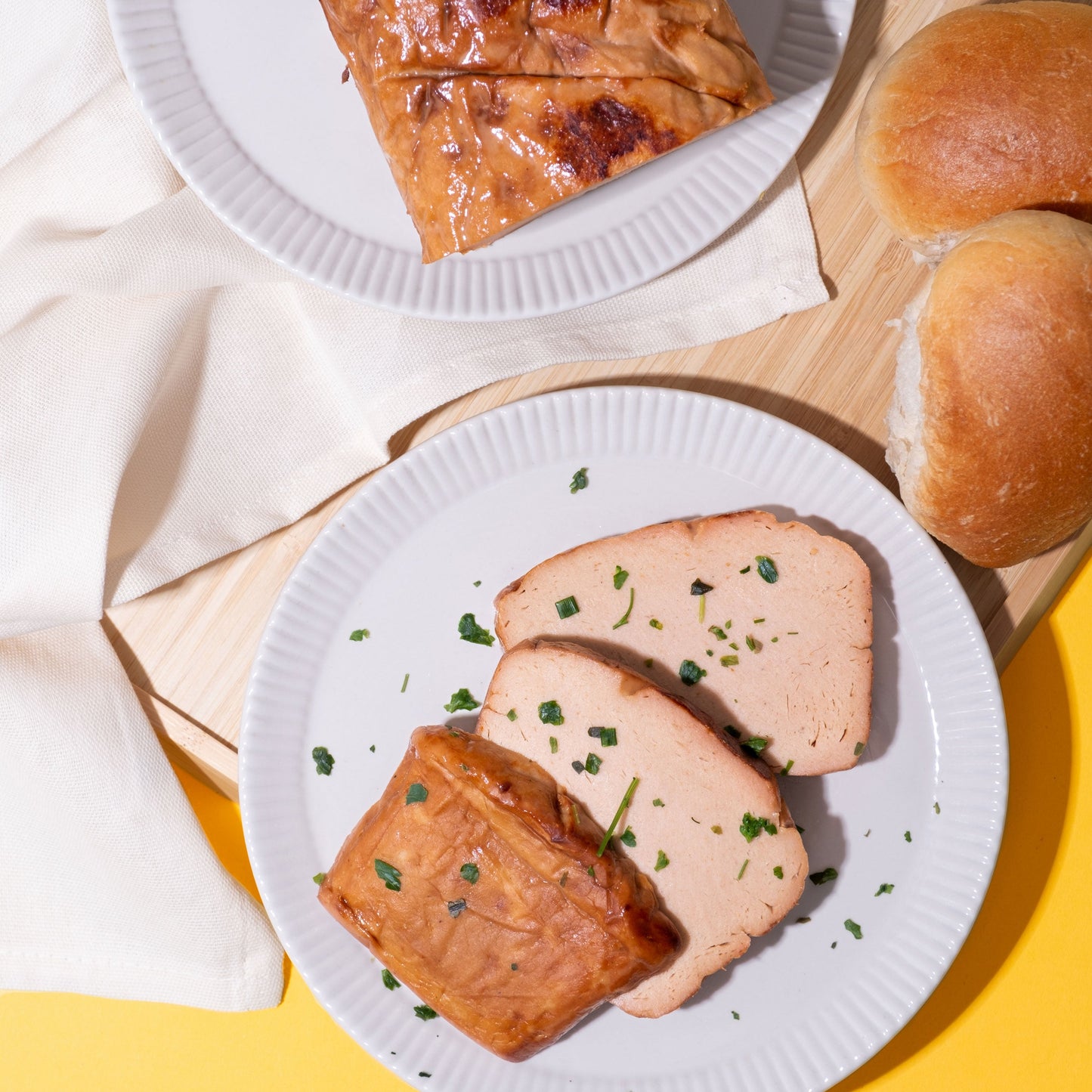 Leberkäse angebräunt